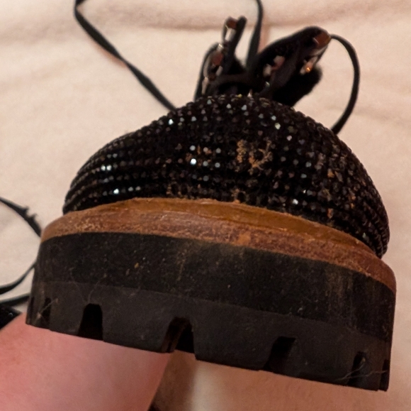 Lola Cruz Embellished Combat Boots - Picture 13 of 13